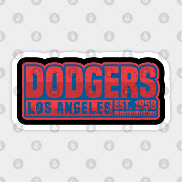 Los Angeles Dodgers 02 Sticker by yasminkul